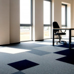 Коммерческий ковролин Betap Chromata Base 85 черно-синего цвета