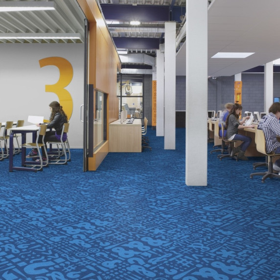Ковролин Forbo Flotex Junior World 920003F Text Pacific купить