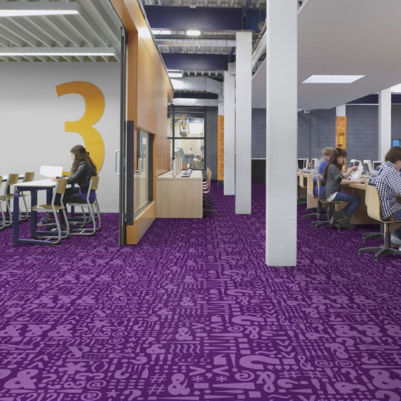 Ковролин Forbo Flotex Junior World 920002F Text Lilac купить