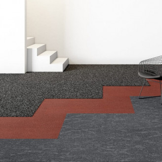 Ковровая плитка Betap Chromata Base 74 асфальтного цвета