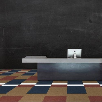 Ковровая плитка Betap Chromata Base 82 темно-синего цвета