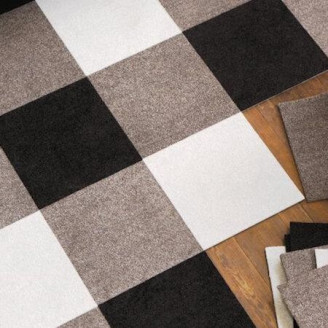 Ковровая плитка Betap Chromata Base 94 черно-зеленого цвета