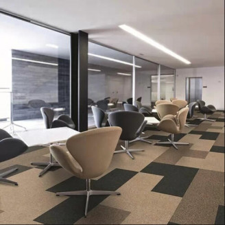 Ковровая плитка Betap Larix 90 бежево-коричневого цвета