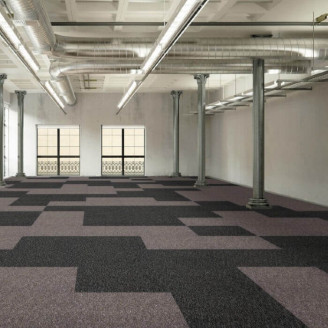 Ковровая плитка Betap Vienna 72 серого цвета с лавандовым оттенком