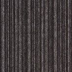 Ковровая плитка Betap Vienna 7782 черно-серая в полоску