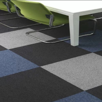 Ковровая плитка Tapibel Basalt 51861 цветом синяя сталь