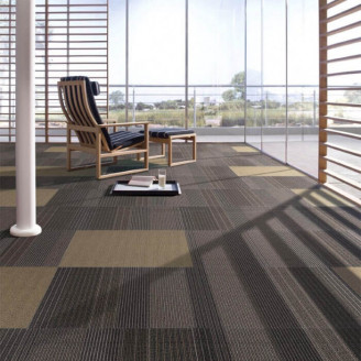 Ковровая плитка Tapibel Cobalt 42320 зелено-коричневого цвета